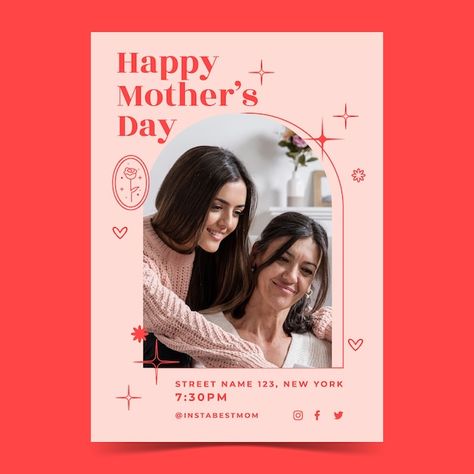 Mothers Day Banner Design, Mother's Day Banner, Banner Advertising, Vertical Poster, Sale Banner, Graphic Design Tutorials, Banner Template, Poster Template, Design Tutorials