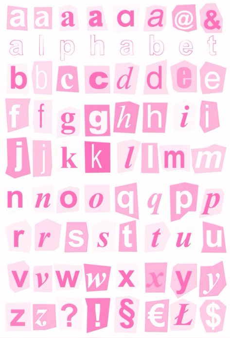 Prom Poster, Collage Letters, Scrapbook Prints, Prom Posters, Pink Collage, Collage Book, Scrapbook Printing, Sticker Png, Scrapbook Book