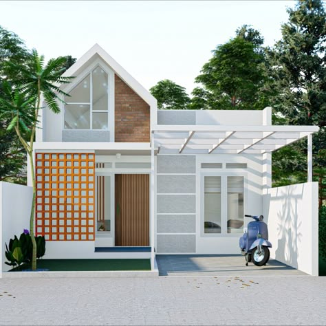 hello we are open for architectural design services, WA: 085856565405 Fasad Scandinavian, Scandinavian House Design Exterior, Small Scandinavian House, Muji House Design, Minimalist House Exterior, Scandinavian Facade, Scandinavian House Exterior, Scandinavian House Design, Scandinavian Home Design