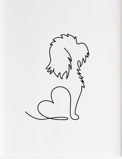 Bernedoodle Tattoo Ideas, Goldendoodle Tattoos, Cockapoo Tattoo Outline, Golden Doodle Tattoo Outline, Goldendoodle Tattoo Outline, Fluffy Dog Tattoo, Cavapoo Tattoo, Goldendoodle Tattoo, Shih Tzu Tattoo