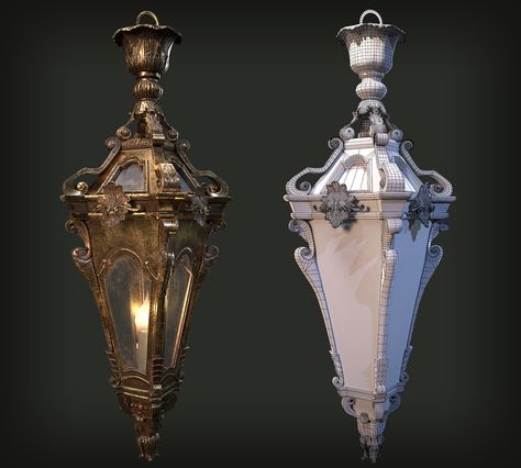 Lantern Concept Art, Lamp Concept Art, Props Concept, Art Base, Lanterns, Concept Art, Drawings, Gold, Design