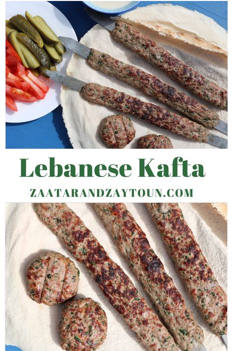 Essen, Thermomix, Lebanese Kefta Recipe, Lebanese Kebab Recipes, Kafta Kebab Recipes, Lebanese Kofta Recipe, Kafta Recipes, Lebanese Kafta Recipe, Kefta Kabob Recipe