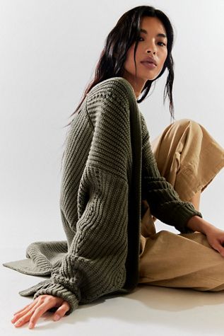 Shop our Nightingale Cardi at FreePeople.com. Boho clothing for the creative spirit- free worldwide shipping. Knit Vests, Army Colors, Medium Tv Show, Knit Cardi, Technology Fashion, Celebrity Lifestyle, Denim Maxi Skirt, Nightingale, Cardigan Vest