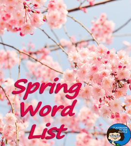 Spring Word List- a nice long list to save for spring games and activities 1st Day Of Spring, International Day Of Happiness, Spring Words, Middle School Writing, Middle School Language Arts, Language Arts Classroom, Upper Elementary Classroom, Teaching Language Arts, Spring Holidays