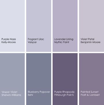 Dreaming in Color: 6 Sensational Purple Bedrooms - other - Jennifer Ott Interior Design Purple Paint Colors, Bedroom Purple, Interior Paint Colors Schemes, Purple Bedrooms, Grey Paint, Purple Paint, Mocha Color, Bedroom Paint Colors, Interior Paint Colors