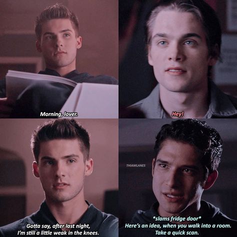 moved to @thiamshoney on Instagram: “✧⋆✰♡ 〖thiam x incorrect quote〗 Lol sorry for posting a lil late 😂 don’t know why I didn’t get this at first 🤦🏻‍♀️🤡 Ib: sophiabarrera0 ON tumblr…” Thiam Incorrect Quotes, Sterek Incorrect Quotes, Teen Wolf Incorrect Quotes, Asher Adams, Wolf Ships, Wolf Meme, Liam Dunbar, Theo Raeken, Teen Wolf Ships