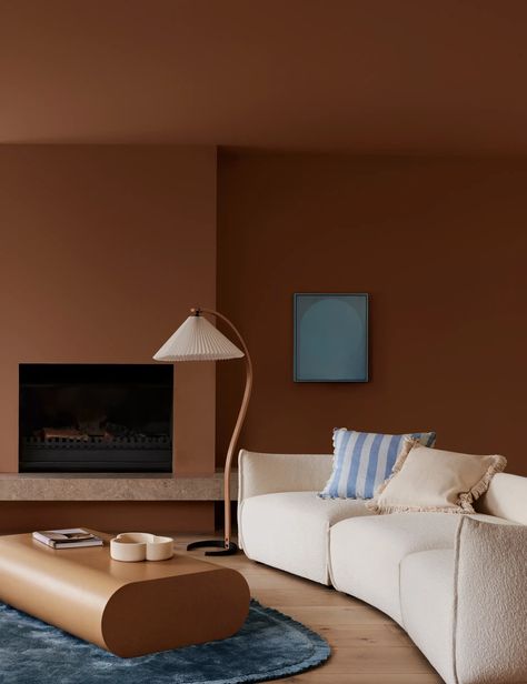 Dulux Reveals The Trending Colours Of 2024 Dulux Blue, Scandinavian Design Style, Ceiling Trim, Pink Glass Vase, Color Forecasting, Cosy Spaces, Striped Cushions, Perfect Palette, Colour Schemes