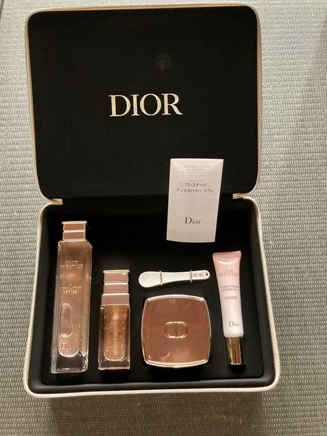 Dior Prestige Discovery - Skincare set - lotion, serum and emulsion　cream | eBay Dior Skincare Set, Makeup Graphics, 2025 Wishlist, Dior Gift Set, Dior Products, Expensive Skincare, Luxury Skincare Products, Dior Skincare, Dior Prestige