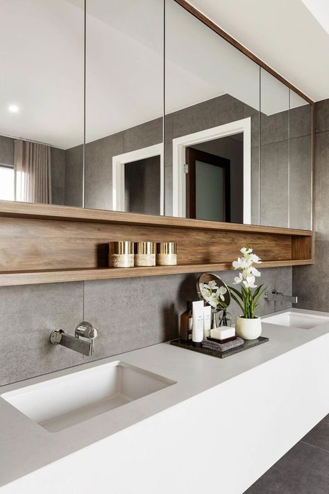 Floating shelves bathroom