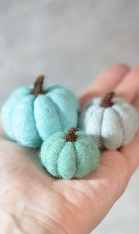 Click this photo and buy needle felted pumpkins. 50% OFF! FREE shipping. Worldwide shipping Pumpkins, Felted Pumpkins, Pumpkin Home Decor, Biggest Pumpkin, Felt Pumpkins, Blue Pumpkins, Pumpkin Decor, Halloween Ornaments, Needle Felted