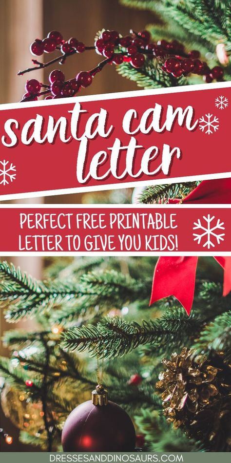 A santa cam is a great way for kids to think Santa is watching them through the holiday season. This free printable Santa cam letter is a great way to teach them how it works and get them into the holiday spirit! Santa Cam Letter, Letter For Christmas, Free Letters From Santa, Santa Cam Ornament, Santa Cam, Elf On A Shelf, Free Printable Letters, Kids Behavior, Printable Letters