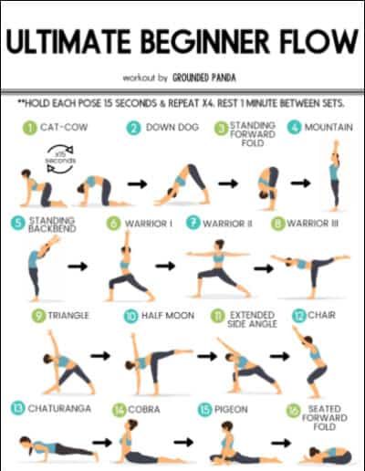 Are you a complete beginner to yoga? This 20 minute yoga routine for beginners will help you tone, improve flexibility, lose weight, and build a strong foundation of some of the most essential yoga poses. #yoga #yogaforbeginners #yogaroutine #yogaworkout #yogaposes #groundedpanda Essential Yoga Poses, Bolesti Chrbta, Yoga Routine For Beginners, Ashtanga Vinyasa Yoga, 20 Minute Yoga, Latihan Yoga, Poses For Beginners, Yoga Beginners, Yoga Posen