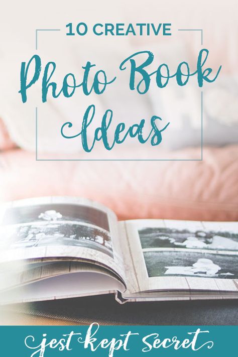 10 Creative Photo Book Ideas | Jest Kept Secret Birthday Photobook Ideas, Photography Books Ideas, Graduation Photo Book Ideas, Picture Book Ideas Memories, Photo Books Idea, Birthday Photo Book Ideas, Concept Album Ideas, Book Of Photos Gift, Photo Book Cover Design Ideas