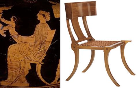 Klismos Chair – doublemh Ancient Greece Furniture, Ancient Greek Furniture, Ancient Roman Furniture, Greek Furniture, Roman Furniture, Ancient Furniture, Klismos Chair, Interior Design History, Gender Reveal Party Decorations