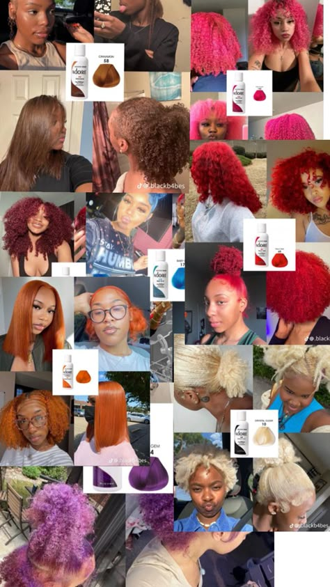 Oil Spill Hair, Adore Hair Dye, Short Curly Hair Styles, Color For Black Hair, Creative Look, Boosting Confidence, Cute Hair Colors, Dyed Hair Inspiration, Pretty Hair Color