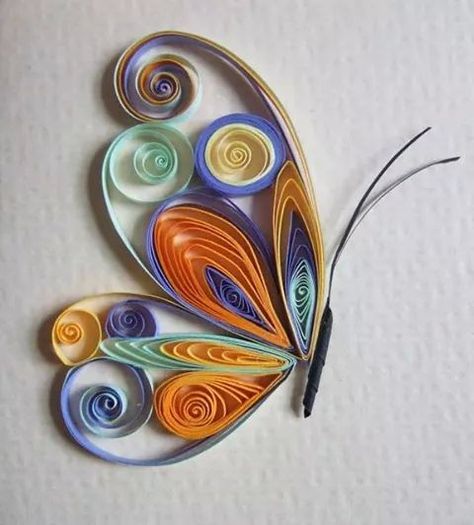 Quilling Butterfly, Paper Butterfly, Paper Quilling, Paper Art, Art