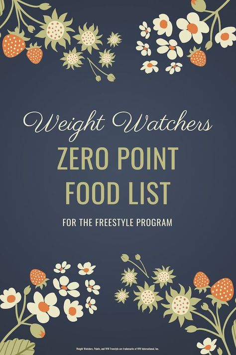 Need a complete list of Weight Watchers Zero Point Foods? You'll find it here! We also have a free printable PDF so you can keep it with you at all times. Weight Watchers Zero Point Foods 2023, Ww Zero Point Foods, Weight Watchers Food List, Weight Watchers Zero Point Foods, Weight Watchers Points Chart, Foods Printable, Weight Watchers Points List, Gluten Free Weight Watchers, Zero Point Foods