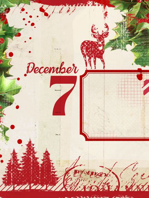 Natal, Advent Journal, Free Digital Scrapbooking Kits, Christmas Scrapbook Paper, Grafika Vintage, Christmas Photo Album, December Crafts, Katie Pertiet, Printable Frames