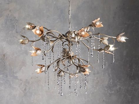 Flower chandelier diy