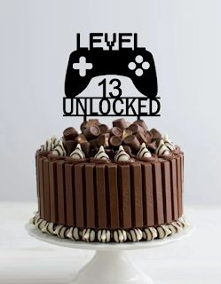 Level Up Birthday Cake, Boys 16th Birthday Cake, Switch Party, Pastel Gamer, Gamer Cake, Boy Birthday Party Ideas, Teenager Party, Boy 16th Birthday