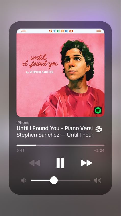 Spotify Until I found you Spotify Screenshot, Spotify Logo, Fuji Kaze, Stephen Sanchez, Blue Texture Background, Iphone Wallpaper Music, Happy Birthday Cards Diy, Find Your Aesthetic, Iphone Music