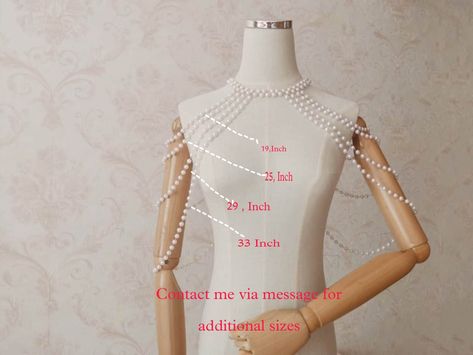 Shoulder Jewellery, Bridal Body Jewelry, Pearl Cape, Body Chain Bra, Pearl Body Chain, Shoulder Jewelry, Shoulder Necklace, Chain Bra, Buy Pearls