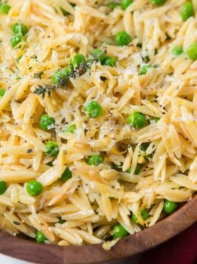 Orzo Recipe, Lemon Orzo, Oh Sweet Basil, How To Cook Orzo, Orzo Recipes, Soft Foods, Pea Recipes, Orzo Pasta, Sweet Basil