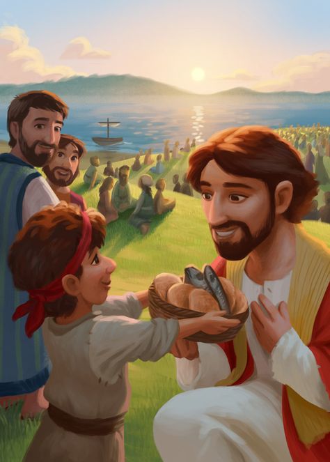 Bible Illustrations Art, Bible Cartoon, Image Of Jesus, Christian Illustration, Jesus Cartoon, Jesus Artwork, Bible Stories For Kids, Bible Images, Bible Illustrations