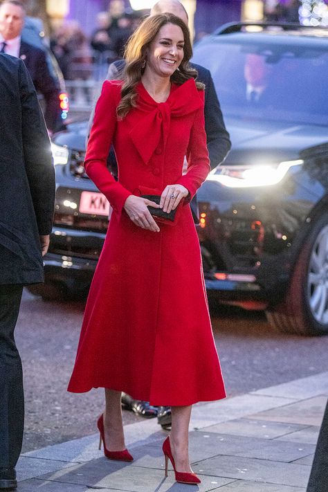 kate middleton red dress catherine walker