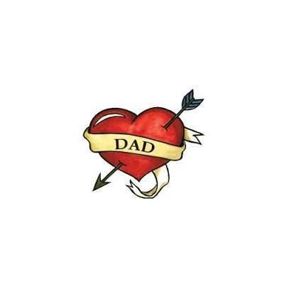 Heart with Arrow Tattoo Design - Heart with an arrow and word "Dad". Heart With Arrow Tattoo, Heart Arrow Tattoo, Heart With Wings Tattoo, Tattoo Arrow, Family Quotes Tattoos, Heart Temporary Tattoos, Arrow Tattoo Design, Arrow Heart, Geometric Symbols