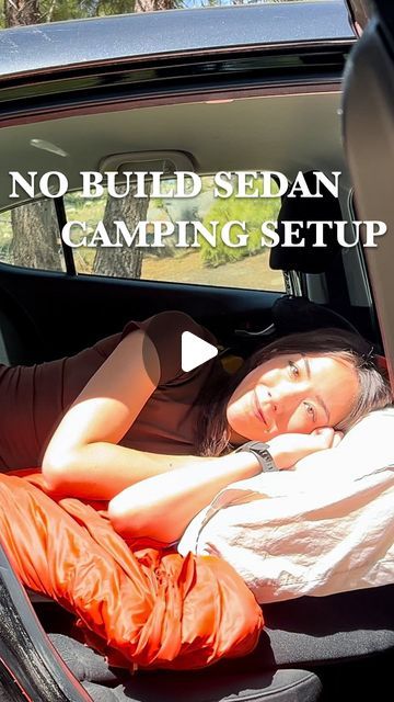 Kate V-entures Outdoors on Instagram: "Super simple no build sedan car camping setup in my mazda3. Got helllla sick this month right before I was supposed to go on a couple trips to visit family & friends, and couldn’t really un-take my 1.5 weeks of vacation off 🥲 Luckily car camping doesn’t have to take that much energy, so I did this instead 🫰🤠   . . . . . . . . . . . . #carcamping #nobuildcamper #camperbuild #sedancamping #mazda3 #mazda3camping #solocarcamping #carcamper #carcampingadventures #nobuild #camping #solocamping #solohiking #outdooradventures #outdoors" Mid Size Sedan, Car Camping Sedan, Sedan Car Camping, Sedan Camping, Car Camping Setup, Couple Trips, Camping Setup, Solo Camping, Sedan Cars