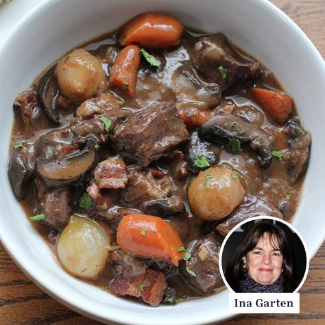 I Made Ina Garten’s Beef Bourguignon and It’s the Easiest Fancy Meal Ever Ina Garten Beef Bourguignon, Beef Bourguignon Recipe, Barefoot Contessa Recipes, Perfect Roast Chicken, Ina Garten Recipes, Classic French Dishes, Roast Chicken Recipes, French Cooking, Beef Dishes