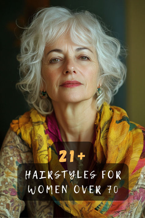 Discover 21 hairstyles for women over 70 that are perfect for any occasion! Whether you prefer short styles or soft waves, these ideas are flattering and easy to maintain. Tap to explore all the options ✂️✨. #HairstylesForOlderWomen #Over70Style #HairGoals Hairstyles For 65 Year Old Women, Life In My 70s, Older Female Portrait Photography, 70 Hairstyles 1970s, Italian Hairstyles Woman, Hairstyles For Over 70 Year Old Women, Hair Styles For Women Over 70, Diane Keaton Hairstyles, 70 Hairstyles