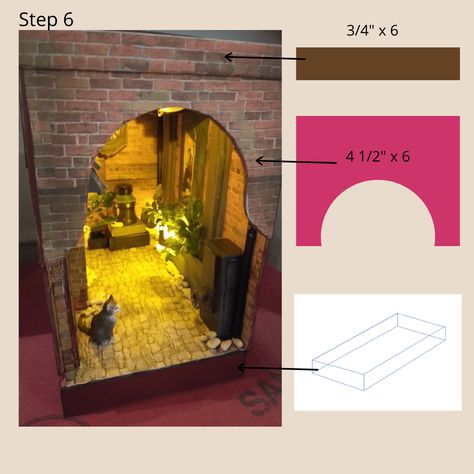 How to Make a Book Nook for Beginners (With Bookshelf Insert Patterns) - FeltMagnet - Crafts Making A Book Nook, Bookshelf Alleyway, Book Nook Templates, Book Nook Shelf Insert Diy Harry Potter, Diy Book Nook Shelf Insert, How To Make A Book Nook, Book Nook Ideas Diy, Book Nook Shelf Insert Diy, Book Inserts