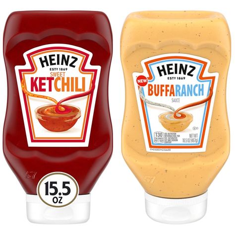 Heinz Has Two New Sauces That Combine Ketchup-Chili Sauce and Buffalo Sauce-Ranch Brand Food, Ranch Sauce, Bon Appetite Recipes, Heinz 57, Kids Easter Basket, Kraft Heinz, Buffalo Sauce, Sweet Chili Sauce, Soup And Sandwich