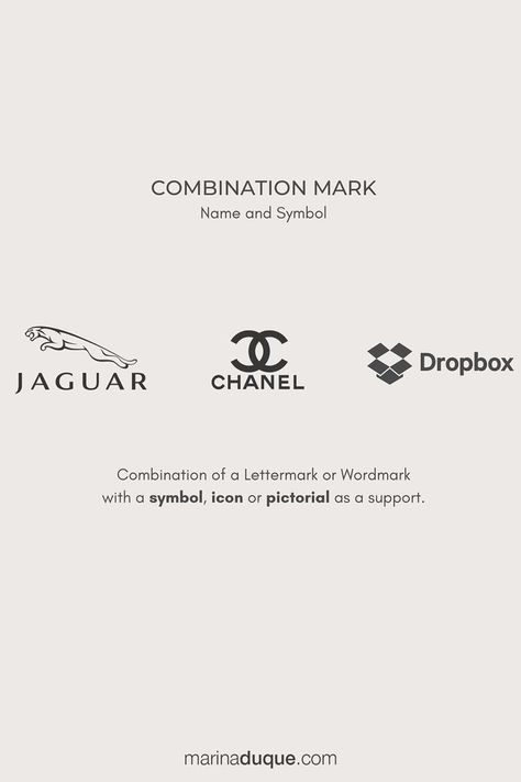 What's a Combination Mark? Types of Logos Explained Rome, Graphic Design, Logos, Types Of Logos, Company Names, ? Logo