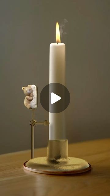 Momit Sam York on Instagram: "self extinguishing candle holder🕯️🐻
-
inspired by @haydesign" Candle Holder, Candle Holders, Candles, On Instagram, Instagram