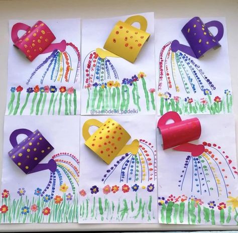 Spring Arts And Crafts, Spring Art Projects, Spring Preschool, Spring Crafts For Kids, Kindergarten Crafts, Daycare Crafts, Kindergarten Art, Classroom Crafts, Toddler Art