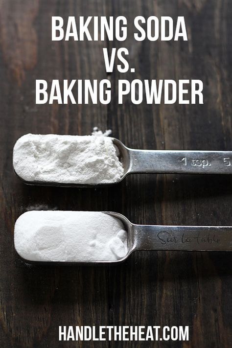 Become a BETTER BAKER by learning the surprising differnces between baking soda vs. baking powder! Cake Pops, Make Baking Powder, Baking Soda Benefits, Handle The Heat, Baking 101, Baking Basics, Baking Science, Baking Soda Uses, Food Facts