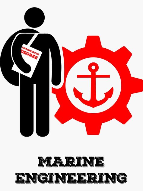 Sticker Designs, Marine Engineer, Engineering Degree, Marine Engineering, Civil Engineering, Professions, Sticker Design, Vinyl Sticker, Engineering