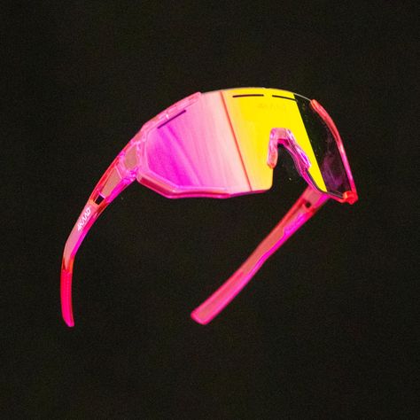 The BEAT EDGE is a colourful and light sports glass especially designed for junior athletes and smaller heads. XCvision mirror lens for perfect vision with your bike or run #sportsglasses #running #4kaad #eyewear #cycling #maastohiihto Running Glasses, Sports Glasses, Running, Bike, Sports, Glass, Color, Design