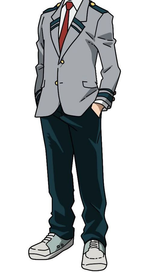 Mha Male Uniform, My Hero Uniform, Uniform Drawing Reference, Mha Oc Base Uniform, Mha Student Uniform, My Hero Academia Ua Uniform, Mha Drawing Base Male, Mha Costume Ideas Oc Male, Mha Base Male