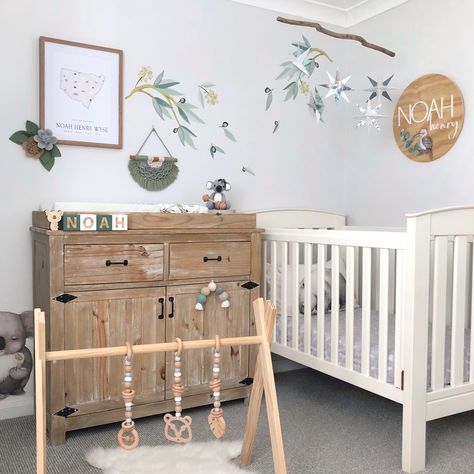 Woodland Nursery Ideas, Australian Animal Nursery, Australian Nursery, Koala Nursery, Nursery Room Themes, Baby Nursery Inspiration, Nursery Decor Inspiration, Animal Nursery Theme, Baby Boy Room Decor