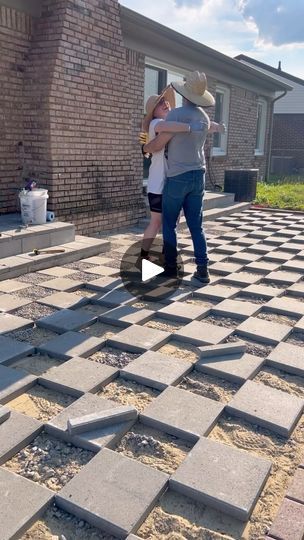 175K views · 21K reactions | The patio is officially done!!!! 

This project was a LOT of work and took way longer than we expected, but we saved so much money doing it ourselves.

Next on our DIY to do list:

🛠️Build new patio furniture
🌷Create a garden bed border around the patio
🫧Clean the side of our house (the brick got really dirty from the rotting deck that was there for so many years!!)

#patiodesign #patiodecor #patiogarden #patiolife #diylandscaping #diyhomeimprovement | Charlotte & Oliver | Home DIY & Design | onemoreproject · Original audio Brick House Porch Ideas, Garden Bed Border, Diy To Do List, 200k Views, Backyard Diy, House With Porch, Diy Landscaping, Side Yard, The Brick