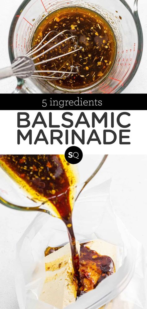 Tofu Balsamic Marinade, Balsamic Vinegarette Marinade Chicken, No Sodium Marinades, Balsamic Marinade For Chicken, Marinade Vegetables, Basic Marinade, Balsamic Chicken Marinade, Marinade For Fish, Veggie Marinade