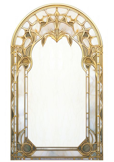 Minimal arch art nouveau architecture gold white background. | premium image by rawpixel.com / Adjima Art Nouveau Frame, Arch Art, Nouveau Architecture, Arch Architecture, Art Nouveau Pattern, Hanging Vines, Art Nouveau Architecture, Heart Art, Glass Design