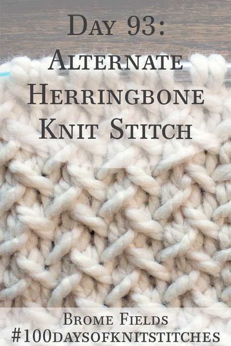 Learn how to knit the Alternate Herringbone knit stitch in this video tutorial. Herringbone Knit Stitch, Herringbone Stitch Knitting, Herringbone Knit, Knitting Stitches Tutorial, Linen Stitch, Herringbone Stitch, Knitting Instructions, Learn How To Knit, Knitting Videos