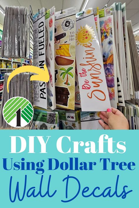 DIY Crafts Using Dollar Tree WALL DECALS. DIY home decor ideas. Stickers On Canvas Diy, Dollar Store Picture Frame Ideas, Dollar Tree Wall Decal Ideas, Dollar Tree Laundry Room Decor, Dollar Tree Office Decor Easy Diy, Diy Bedroom Decor For Women Ideas Easy Crafts, Dollar Tree Wall Decor Diy Living Room, Dollar Tree Diy Crafts Decor Signs, Diy Wall Decor Dollar Tree