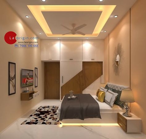 Simple False Ceiling Design For Bedroom, Fall Ceiling Designs For Bedroom, Aesthetic Work Desk, Rug Trends, Baddie Apartment, Baddie Apartment Ideas, Simple False Ceiling Design, Bedroom Pop Design, Fall Ceiling