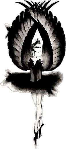 Black Swan Tattoo, Black Swan Movie, Swan Tattoo, Movie Tattoo, Pencil On Paper, Swan Lake, Black Swan, Movie Scenes, Art Journal